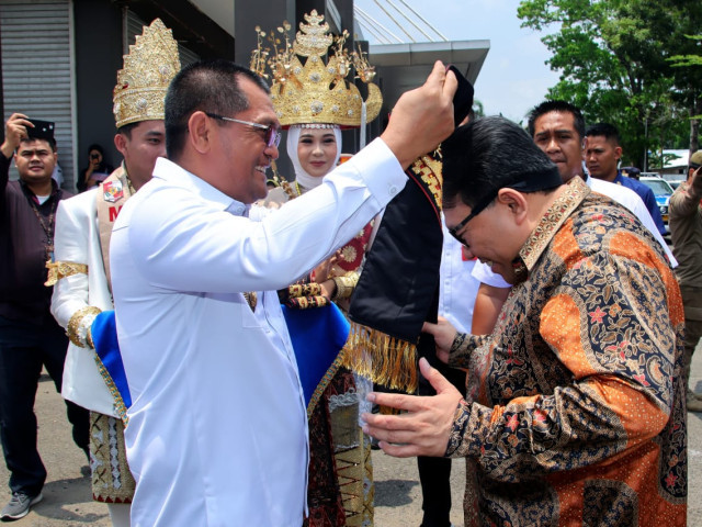 Pj. Bupati Lampung Utara Sambut Kunjungan Ombudsman RI dan Bappenas.