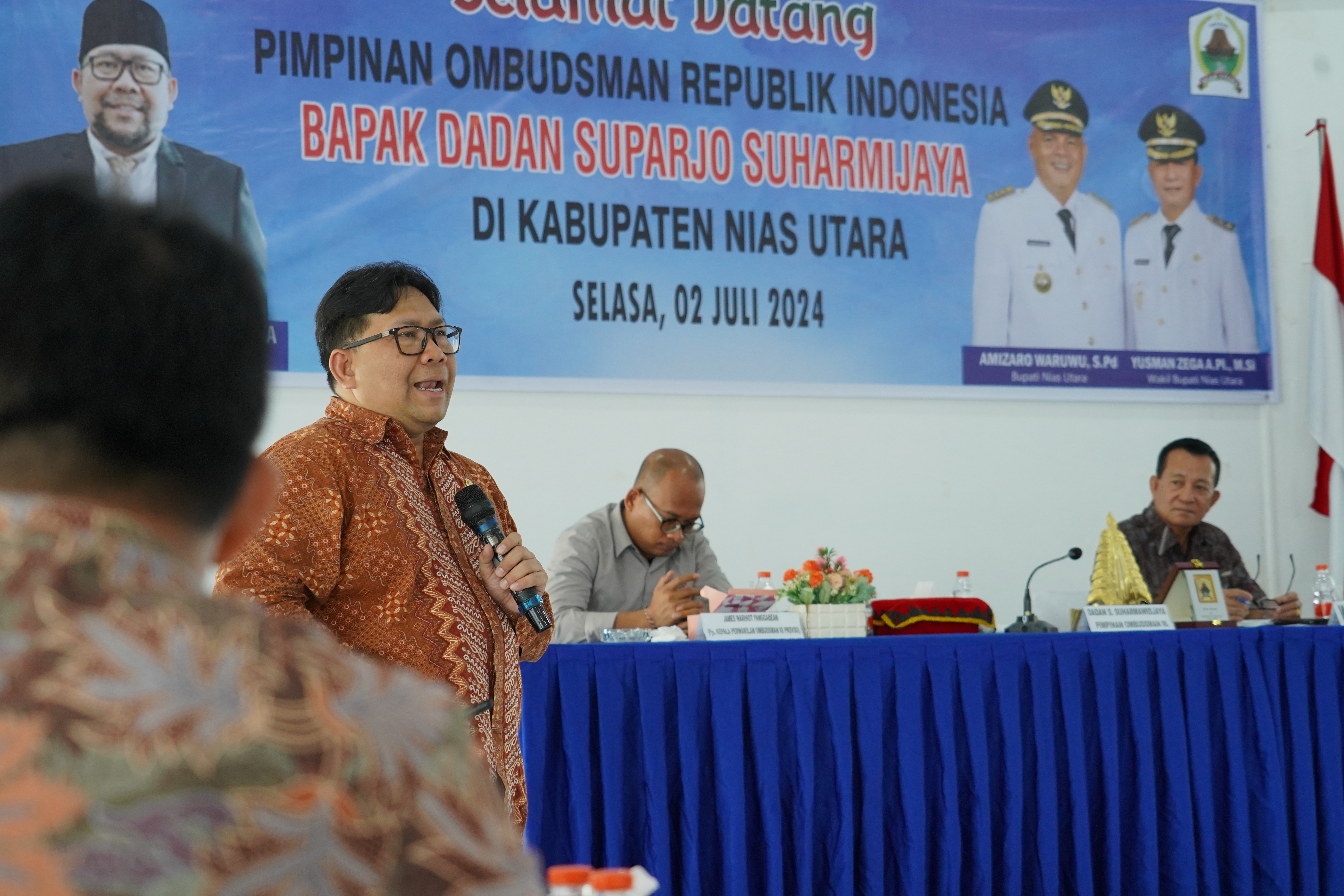 Kumpulkan OPD Se-Nias Utara, Ombudsman Bicara Urgensi Peningkatan Pelayanan Publik.